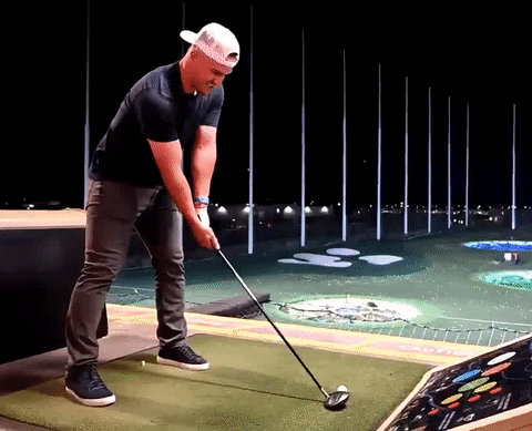 mike trout golf swing